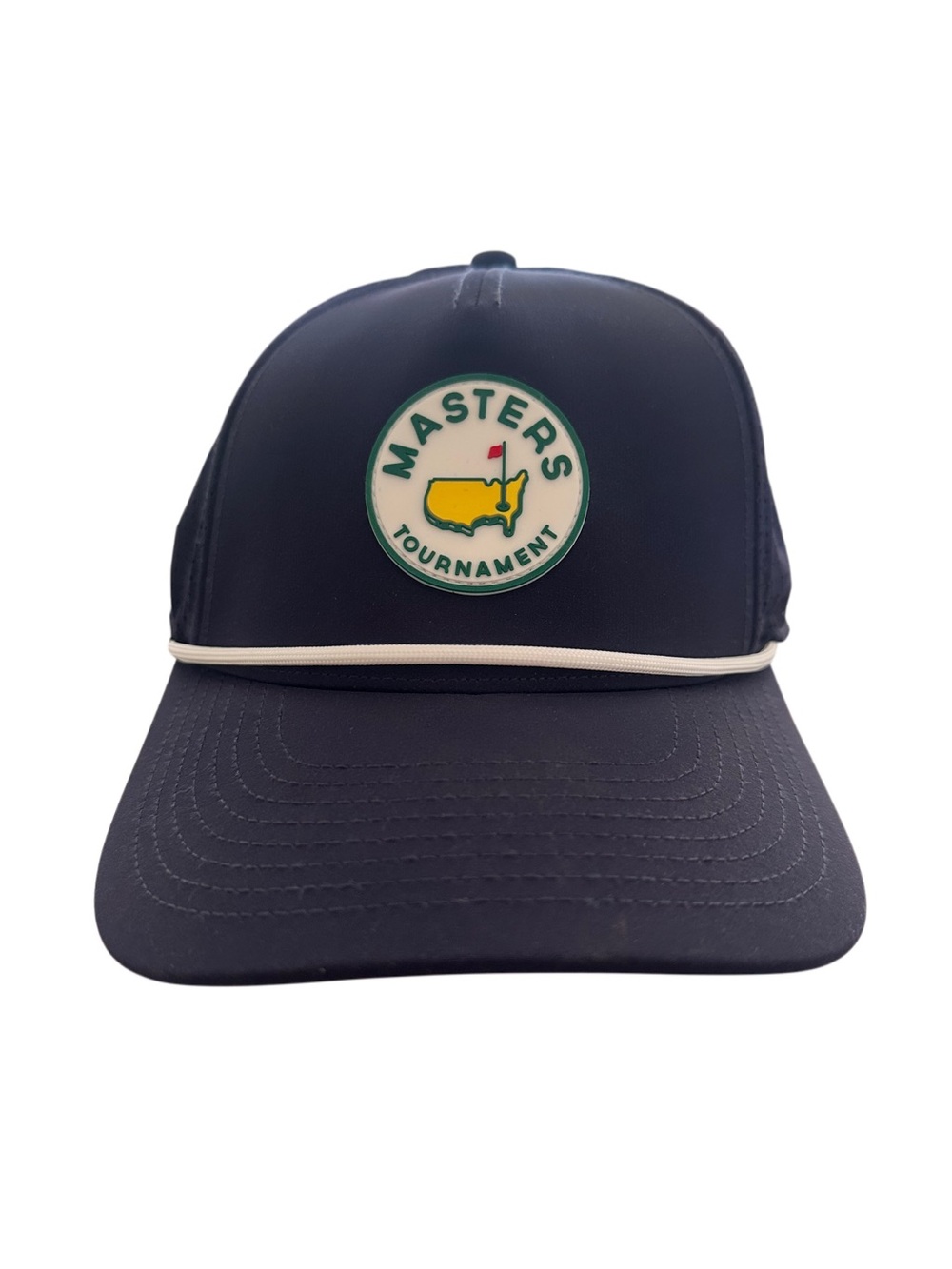 NWT Masters Tournament Navy Rope-Trim Snapback Hat